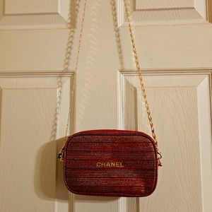 Chanel Make up bag/ Re-purposed into Crossbody